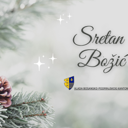 Svim pravoslavnim vjernicima čestitamo Badnji dan i predstojeći Božić, sa željom da ga provedete u miru i blagostanju, u dobrom zdravlju, ljubavi i sreći