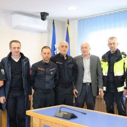 Prijem za spasioce iz Goražda koji su dio timova Federalne uprave civilne zaštite i Gorske službe spašavanja FBiH