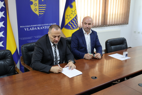 Potpisani ugovori o podršci javnim preduzećima u Bosansko-podrinjskom kantonu Goražde, čija je ukupna vrijednost 260.000KM