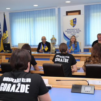 Ministrica Adisa Alikadić-Herić upriličila prijem za juniorke OK Goražde
