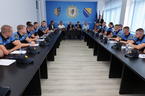 20 policijskih službenika preuzelo dužnost u Upravi policije u sastavu Ministarstva za unutrašnje poslove Bosansko-podrinjskog kantona Goražde