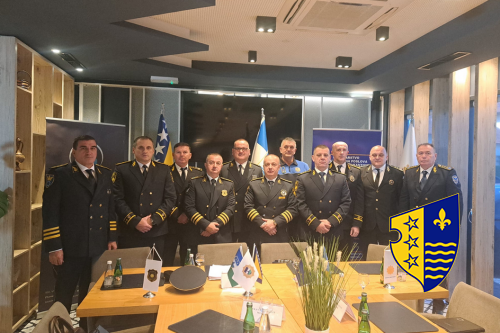 Policijski komesar Uprave policije u sastavu Ministarstva za unutrašnje poslove Bosansko-podrinjskog kantona Goražde na sastanku policijskih rukovodilaca u Bihaću